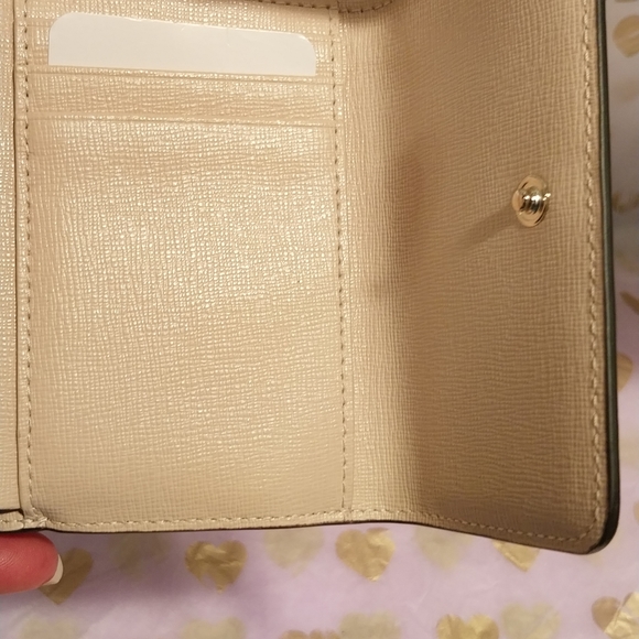 Furla Trifold Blue & Beige Saffiano Wallet (Nwot) - Picture 8 of 16